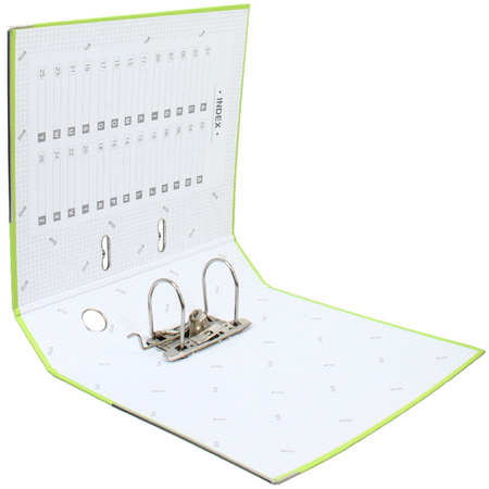 Папка-регистратор Moya Office с односторонним ПВХ-покрытием, корешок 75 мм, салатовый Папка-регистратор Moya Office с односторонним ПВХ-покрытием, корешок 75 мм, салатовый