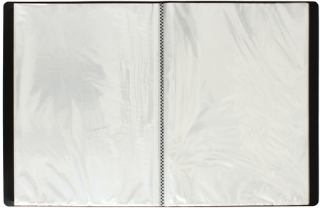 Папка пластиковая на 40 файлов «Бюрократ», толщина пластика 0,65 мм, черная