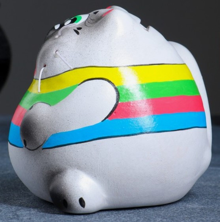 Копилка керамическая Sima-Land, 9*11*10 см, «Кот Матроскин»