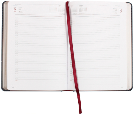 Ежедневник датированный на 2026 год Sidney Nebraska, 145*205 мм, 168 л., синий