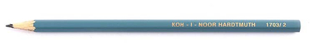 Карандаш чернографитный Koh-I-Noor 1703, твердость грифеля ТМ, корпус серый Карандаш чернографитный Koh-I-Noor 1703, твердость грифеля ТМ, корпус серый