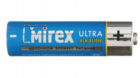 Батарейка щелочная Mirex Ultra Alkaline, AA, LR6, 1.5V