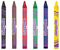 Карандаши восковые «Юнландик и мудрый лис», 6 цветов, 6 шт., диаметр 8 мм, длина 90 мм