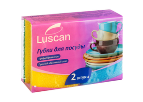 Губки для посуды Luscan, 90×65×38 мм, 2 шт.