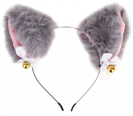 Ободок для волос «Ушки», «Ушки аниме», цвет серый Ободок для волос «Ушки», «Ушки аниме», цвет серый