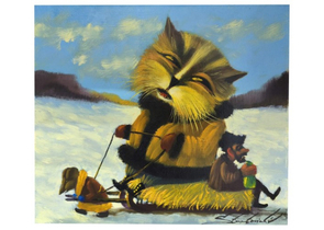 Картина «Возвращение с ярмарки-2» (Стратович В.В.), 40×35 см, холст, масло Картина «Возвращение с ярмарки-2» (Стратович В.В.), 40×35 см, холст, масло