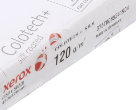 Бумага офисная Xerox Colotech+ Silk coated, SRА3 (450*320 мм), 120 г/м2, 250 л.