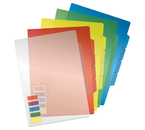 Папка уголок пластиковая с 3 отделениями «Стамм» А4, толщина пластика 0,15 мм, ассорти