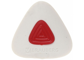Ластик Brauberg Trios Pro, 36×36×9 мм, белый