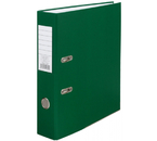 Папка-регистратор «Эко» с односторонним ПВХ-покрытием, корешок 70 мм, темно-зеленый