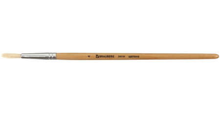 Кисть для рисования (кисть для клея) «Щетина» Brauberg Basic Bristle, №4, круглая