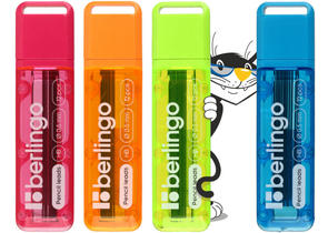 Грифели для автоматических карандашей Berlingo, толщина грифеля 0,5 мм, твердость ТМ, 12 шт., корпус ассорти