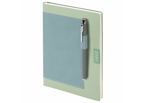 Ежедневник недатированный с ручкой Brauberg Style (в подарочной коробке), 145×210 мм, 160 л., зеленый