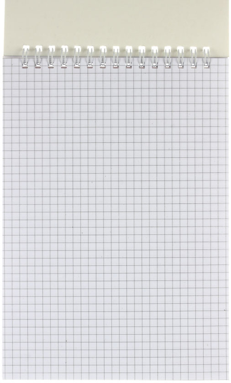 Блокнот на гребне А5, 148*210 мм, 40 л., клетка, синий Блокнот на гребне А5, 148*210 мм, 40 л., клетка, синий