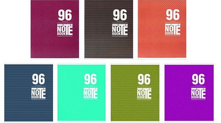 Тетрадь общая А5, 96 л. на скобе «Моноколор», 165*205 мм, клетка, ассорти (белизна бумаги менее 80%) Тетрадь общая А5, 96 л. на скобе «Моноколор», 165*205 мм, клетка, ассорти (белизна бумаги менее 80%)