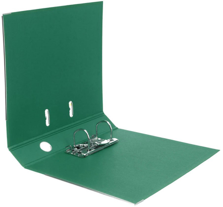 Папка-регистратор inФормат с односторонним ПВХ-покрытием , корешок 70 мм, зеленый