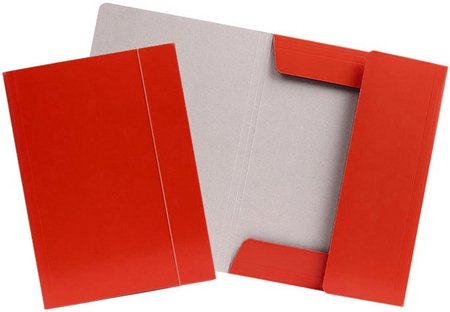 Папка картонная на резинке Esselte, 235*320 мм, красная