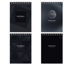 Блокнот на гребне BG А6 (40 л.), 100×145 мм, 40 л., клетка, «Монохром», ассорти