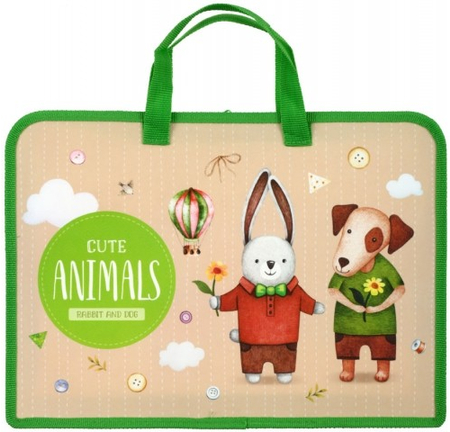 Папка для тетрадей ArtSpace (40 мм), 340*245*40 мм, Rabbit and dog Папка для тетрадей ArtSpace (40 мм), 340*245*40 мм, Rabbit and dog