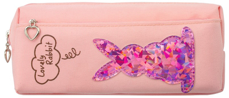 Пенал двухкамерный «Юнландия» Elements For Girls, 20*7*9 см, «Зайка», розовый Пенал двухкамерный «Юнландия» Elements For Girls, 20*7*9 см, «Зайка», розовый