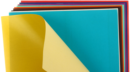 Бумага цветная самоклеящаяся А4 Calligrata, 10 цветов, 10 л.