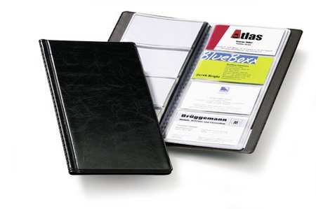 Визитница Durable Visifix 96, 253*115 мм, 4 кармана, 12 листов, черная