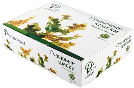 Гуашь ARTформат, 12 цветов*20 мл