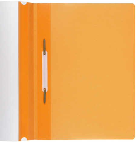 Папка-скоросшиватель пластиковая А4 Brauberg Standard, толщина пластика 0,18 мм, оранжевая
