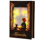 Шкатулка-книга Sima-Land, 28×19×6 см, «Малыш и кот наблюдают за салютом»