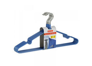 Вешалка-плечики для одежды OfficeClean, 10 шт., длина 40 см, синие