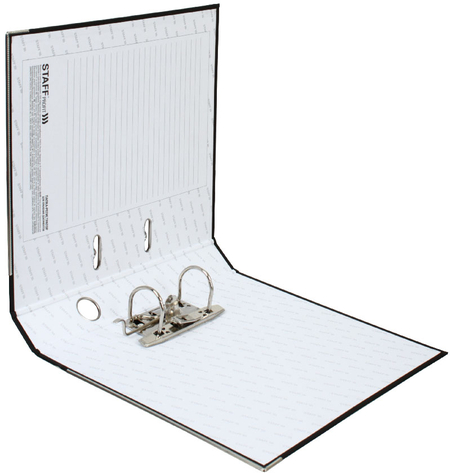 Папка-регистратор Staff Profit_PVX с односторонним ПВХ-покрытием, корешок 50 мм, черный Папка-регистратор Staff Profit_PVX с односторонним ПВХ-покрытием, корешок 50 мм, черный