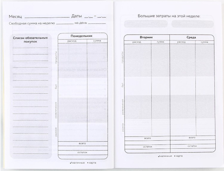 Книжка записная для планирования финансов Cashbook, 100*140 мм, 68 л., «Кот»