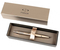 Ручка подарочная шариковая Parker IM Deluxe Gold GT, корпус золотистый