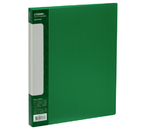 Папка пластиковая с боковым зажимом «Стамм. Кристалл», толщина пластика 0,7 мм, зеленая