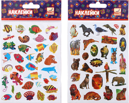 Наклейки Fancy Creative, 120*160 мм, 6 дизайнов Наклейки Fancy Creative, 120*160 мм, 6 дизайнов