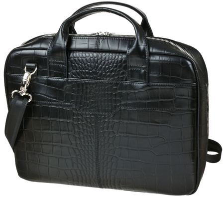 Сумка для ноутбука из натуральной кожи Versado 844/13, 380*285*70 мм, черная Сумка для ноутбука из натуральной кожи Versado 844/13, 380*285*70 мм, черная