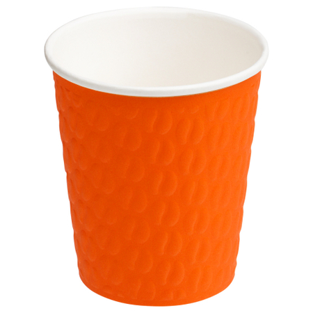Стаканы одноразовые бумажные OfficeClean (двухслойные), 250 мл, 33 шт., оранжевые
