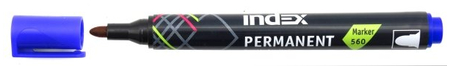 Маркер перманентный Index IMP560, синий Маркер перманентный Index IMP560, синий