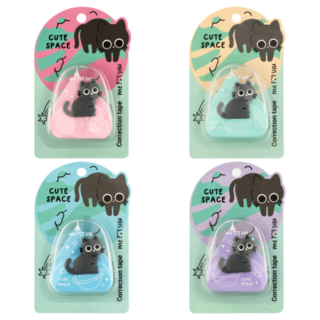 Корректирующий роллер Meshu, размер ленты 5 мм*6 м, Cute Space, корпус ассорти