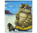 Картина «Зимние каникулы» (Стратович В.В.), 30×25 см, холст, масло