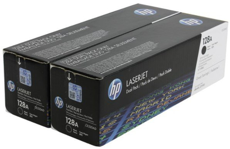 Тонер-картридж HP CE320AD (№128A), ресурс 4000 (2000*2) страниц, черный