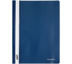 Папка-скоросшиватель пластиковая А4 Brauberg Standard, толщина пластика 0,18 мм, синяя
