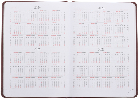 Еженедельник датированный на 2024 год OfficeSpace Winner, 145*205 мм, 64 л., бордовый