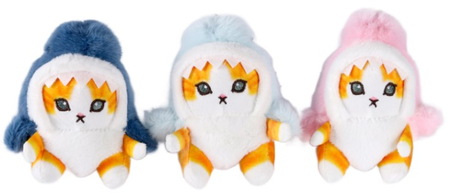 Игрушка мягкая на брелоке Sima-Land, 11 см, «Кот-акула», ассорти