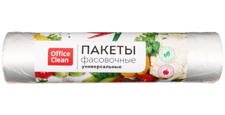 Пакеты фасовочные OfficeClean с картонной втулкой, 30*40 см, 8 мкм, 500 шт.