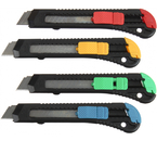 Нож канцелярский Silwerhof Eco, ширина лезвия 18 мм, корпус ассорти