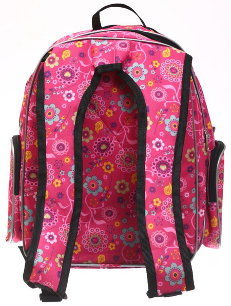 Ранец для начальных классов Cagia, 340*260*100 мм, розовый в цветочек