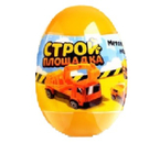 Игрушка «Машинка-сюрприз в яйце», «Стройплощадка», ассорти