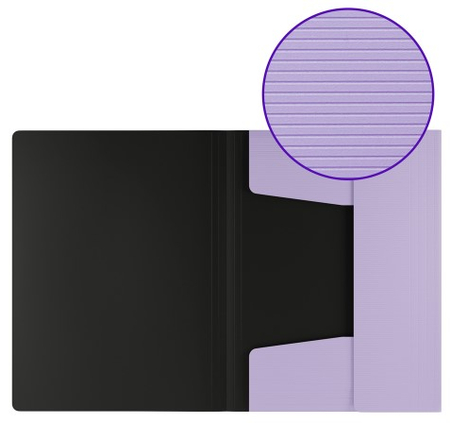 Папка пластиковая на резинке Berlingo Instinct, толщина пластика 0,6 мм, лавандовая