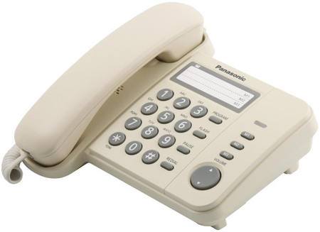 Телефон KX-TS2352RU Panasonic, бежевый Телефон KX-TS2352RU Panasonic, бежевый